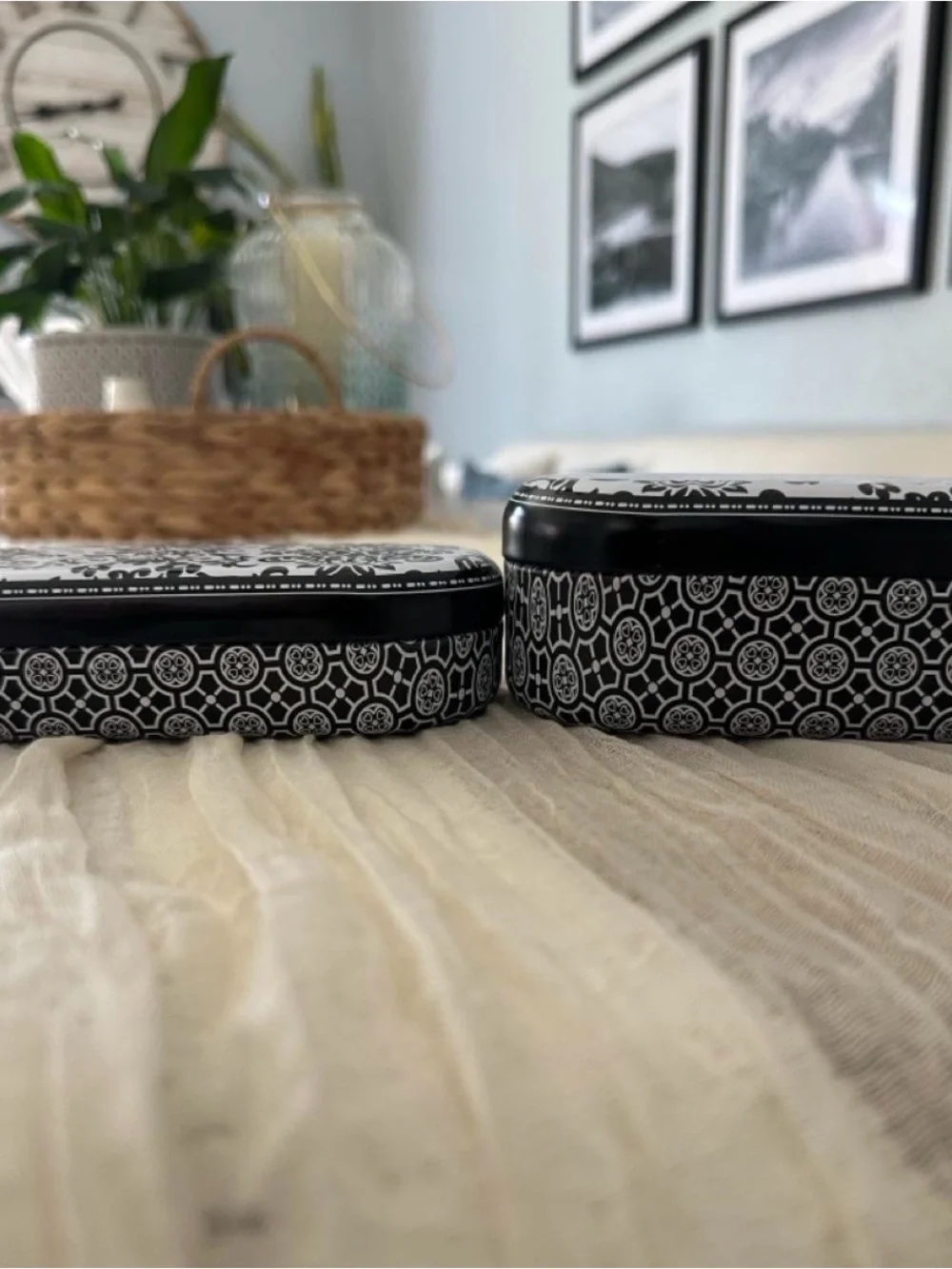 Brighton Black and White sunglass cases- set of 2